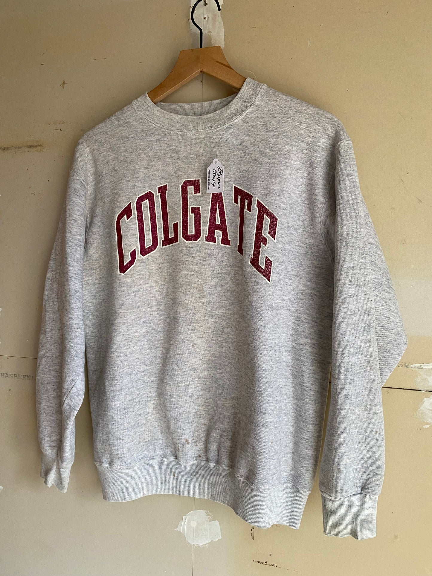 1990S Heather Gray Collegiate Sweat | M