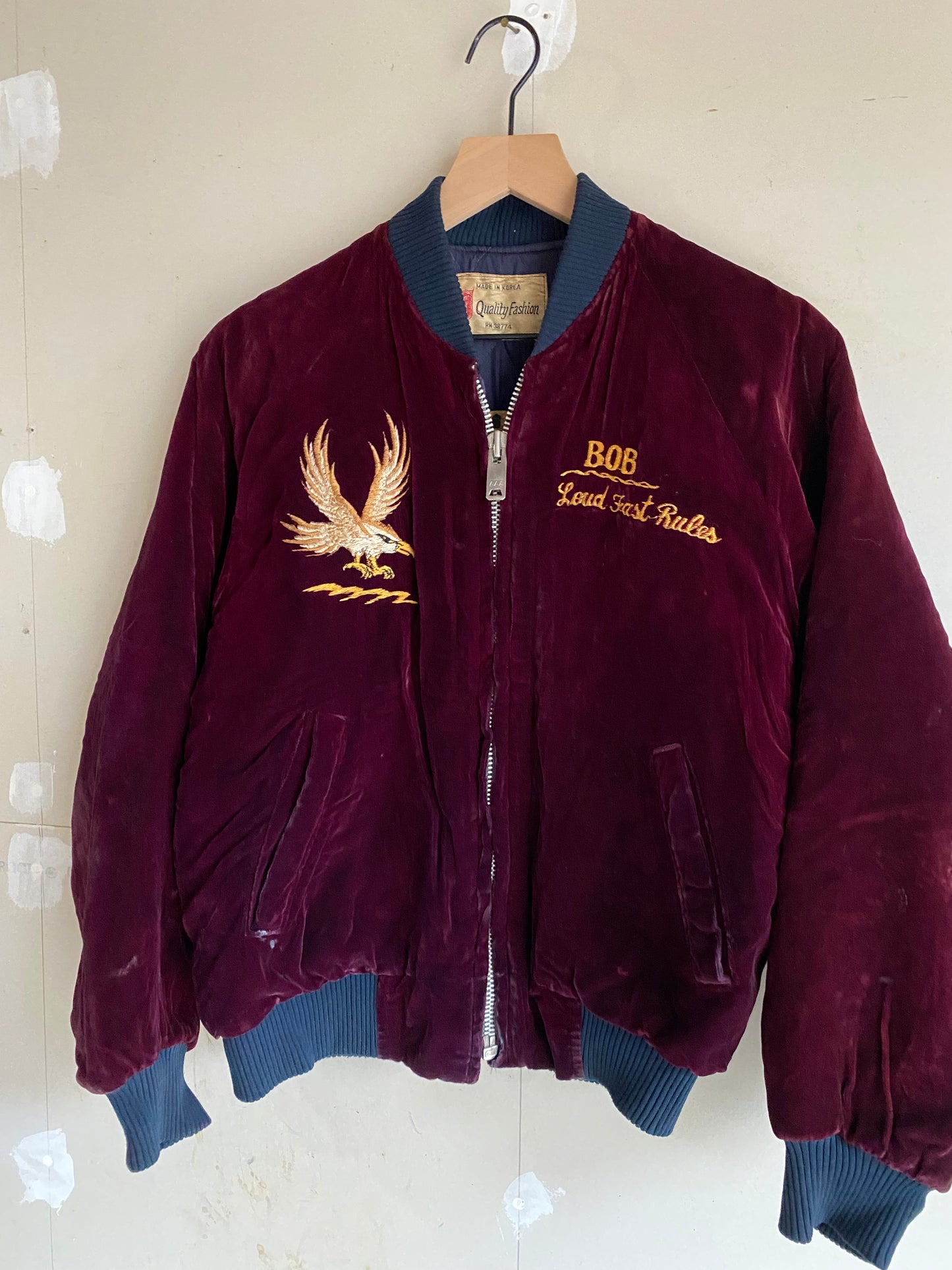 1980S Velour Souvenir Jacket | M