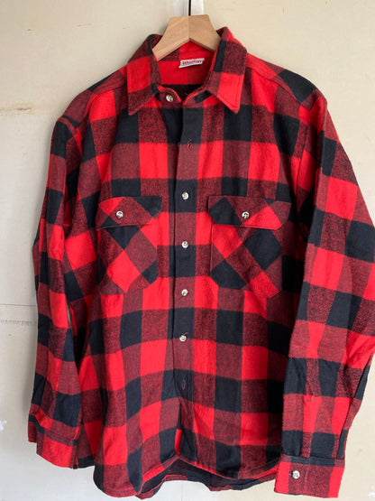 1990S Buffalo Check Cotton Flannel | XL