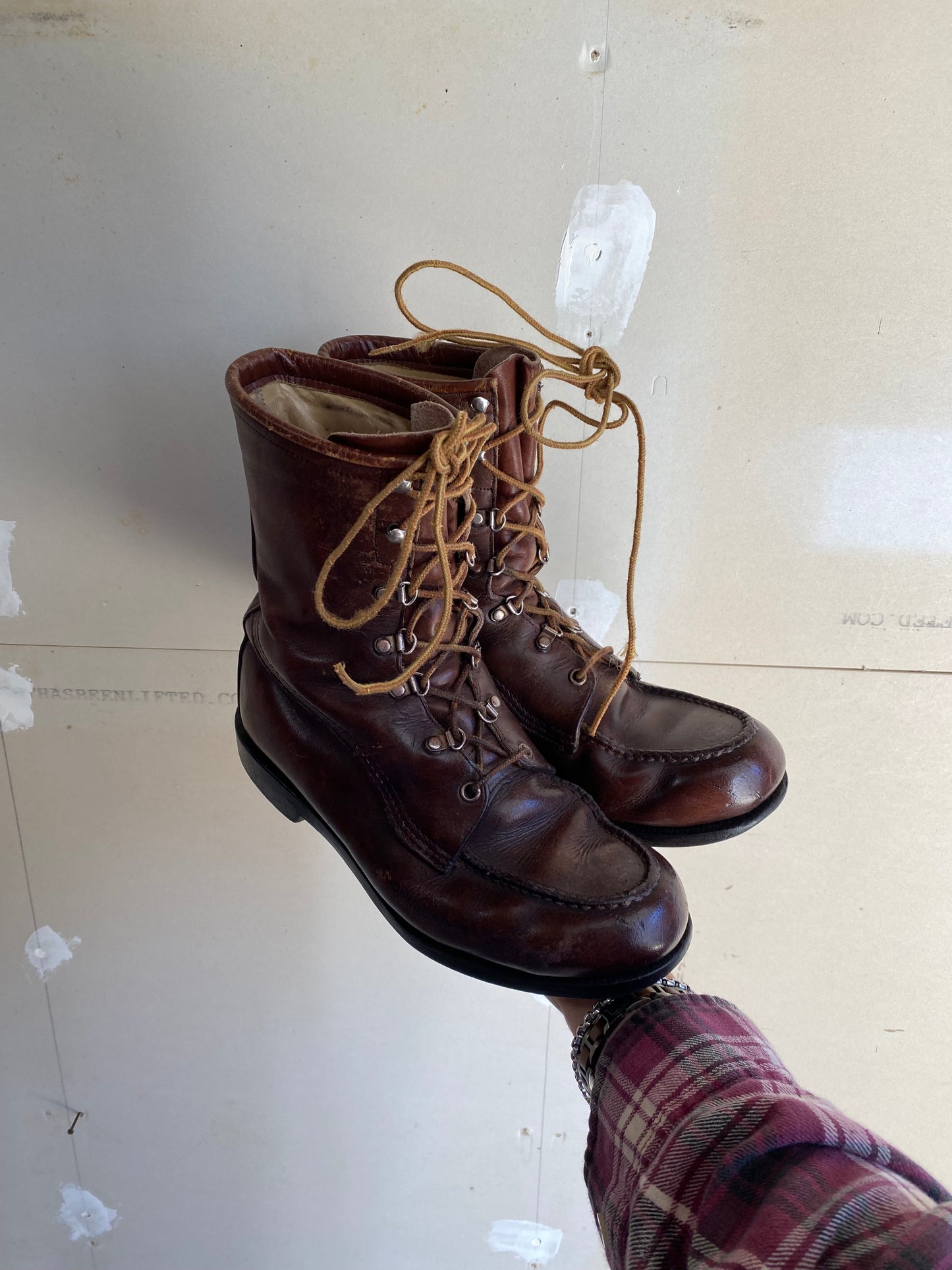 1970s Leather Engineer Boots | 8