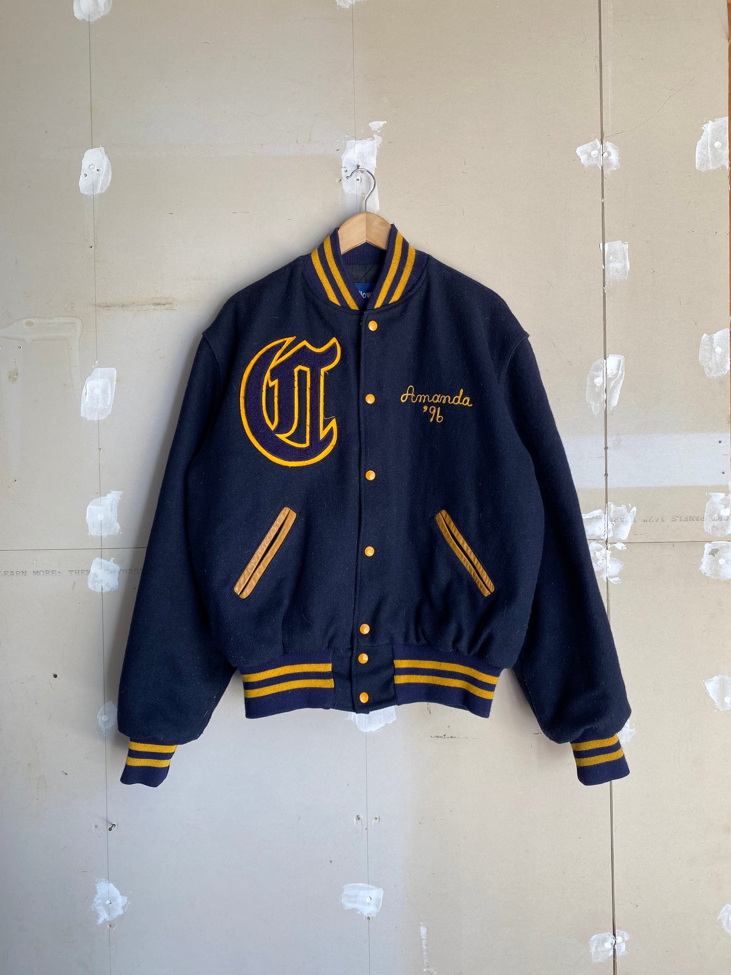 1990s Boxy Varsity Jacket | L