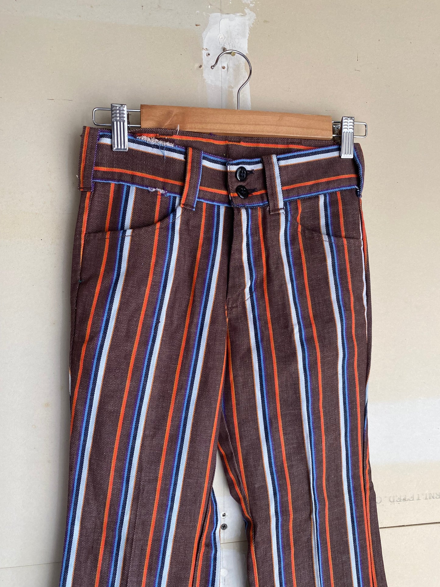 1970s Striped Flared Pants | 26