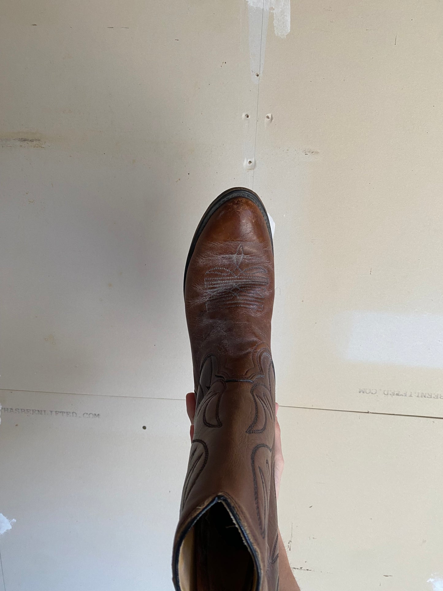 1980s Brown Cowboy Boots | 8.5