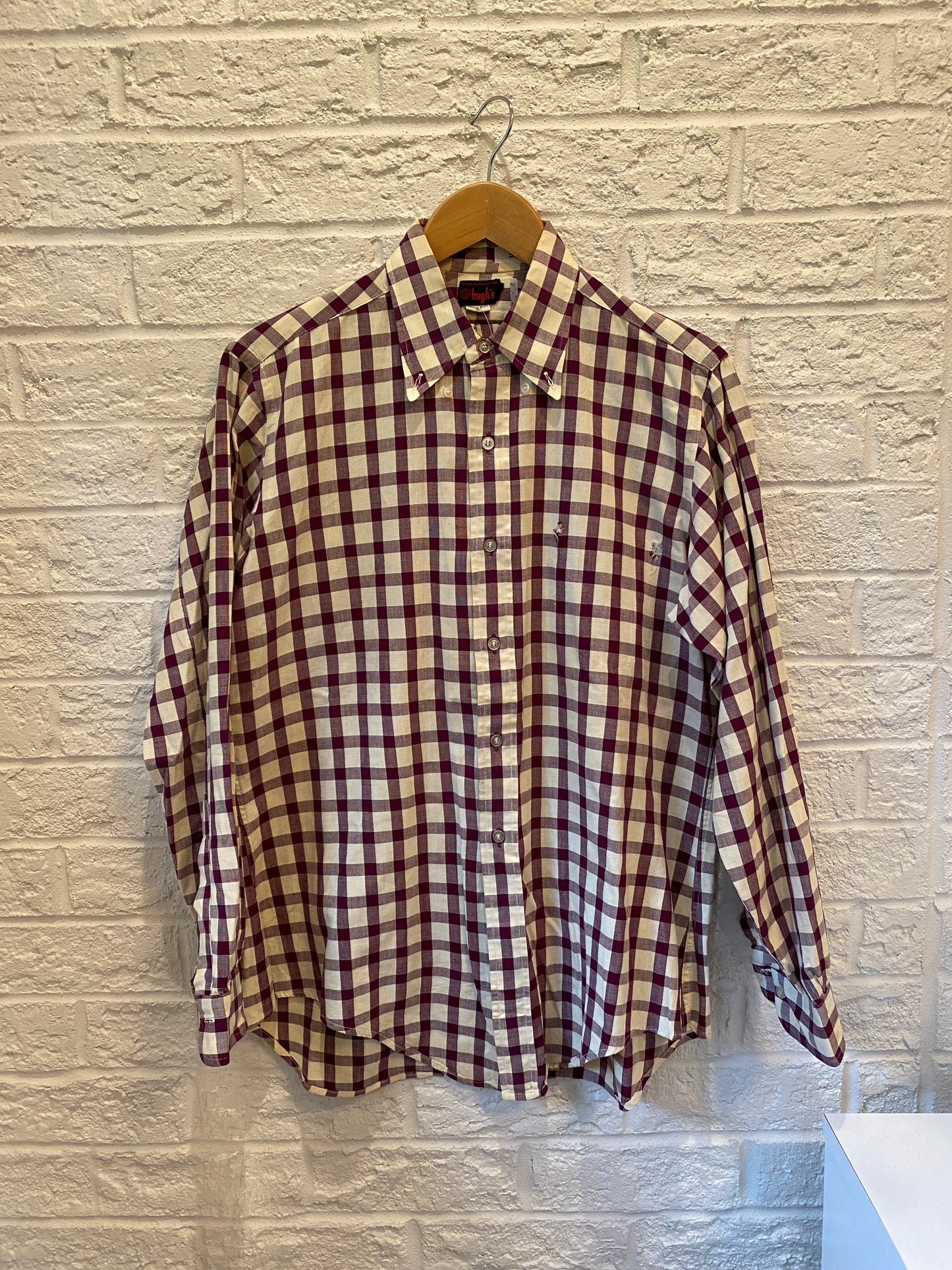 Vintage 60S Checkered Work Shirt | XL
