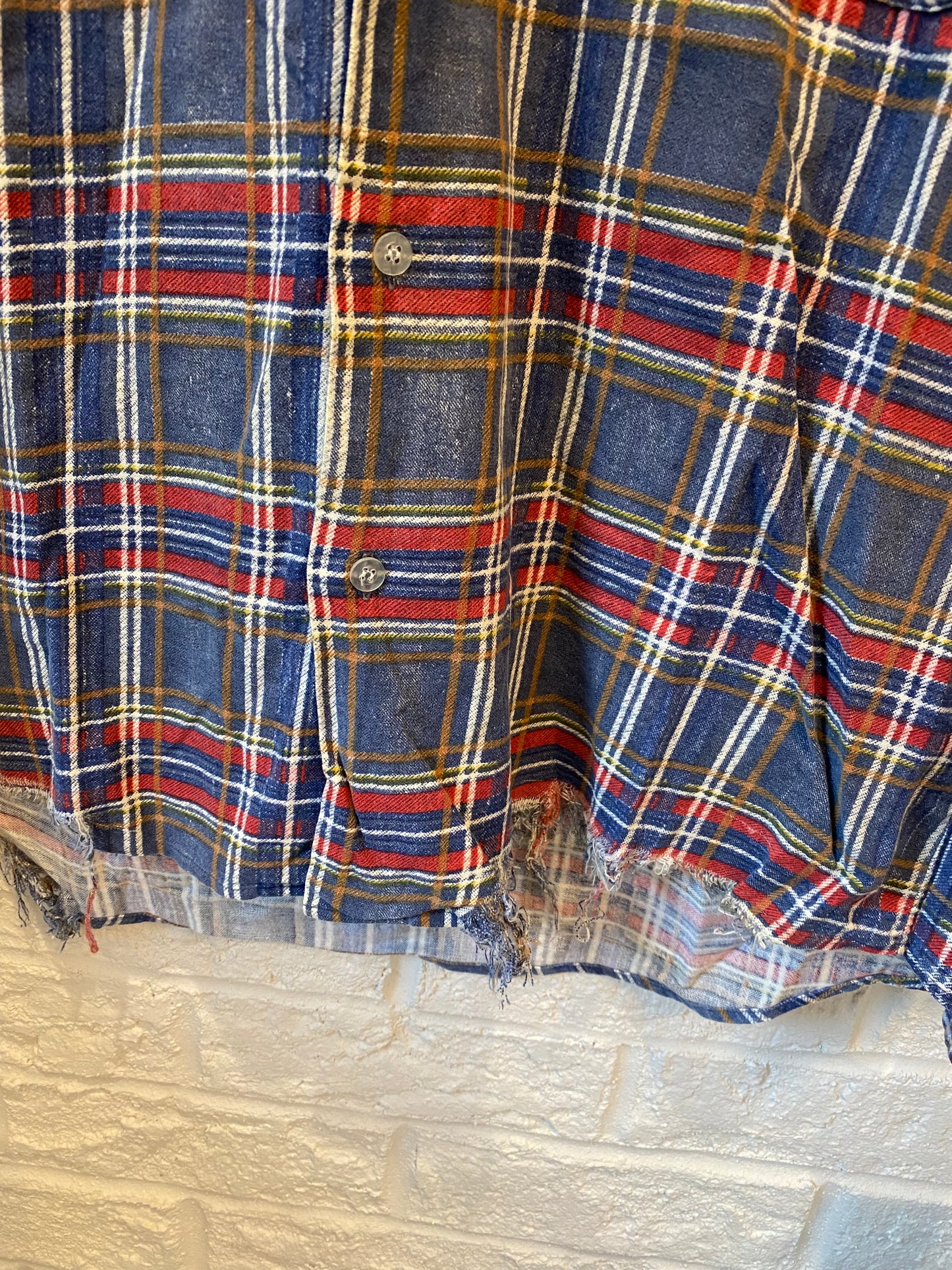 Vintage 80S Distressed Flannel | M
