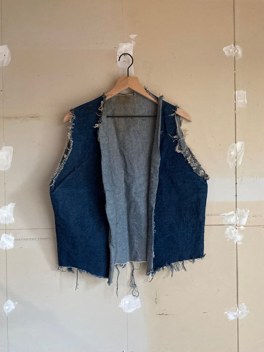 1960S Handmade Denim Vest | M