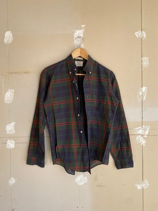 1970s Plaid Shirt | M