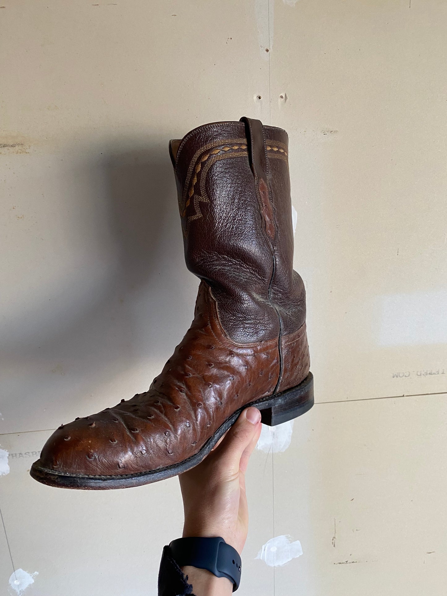 1990s Leather Cowboy Boots | 11