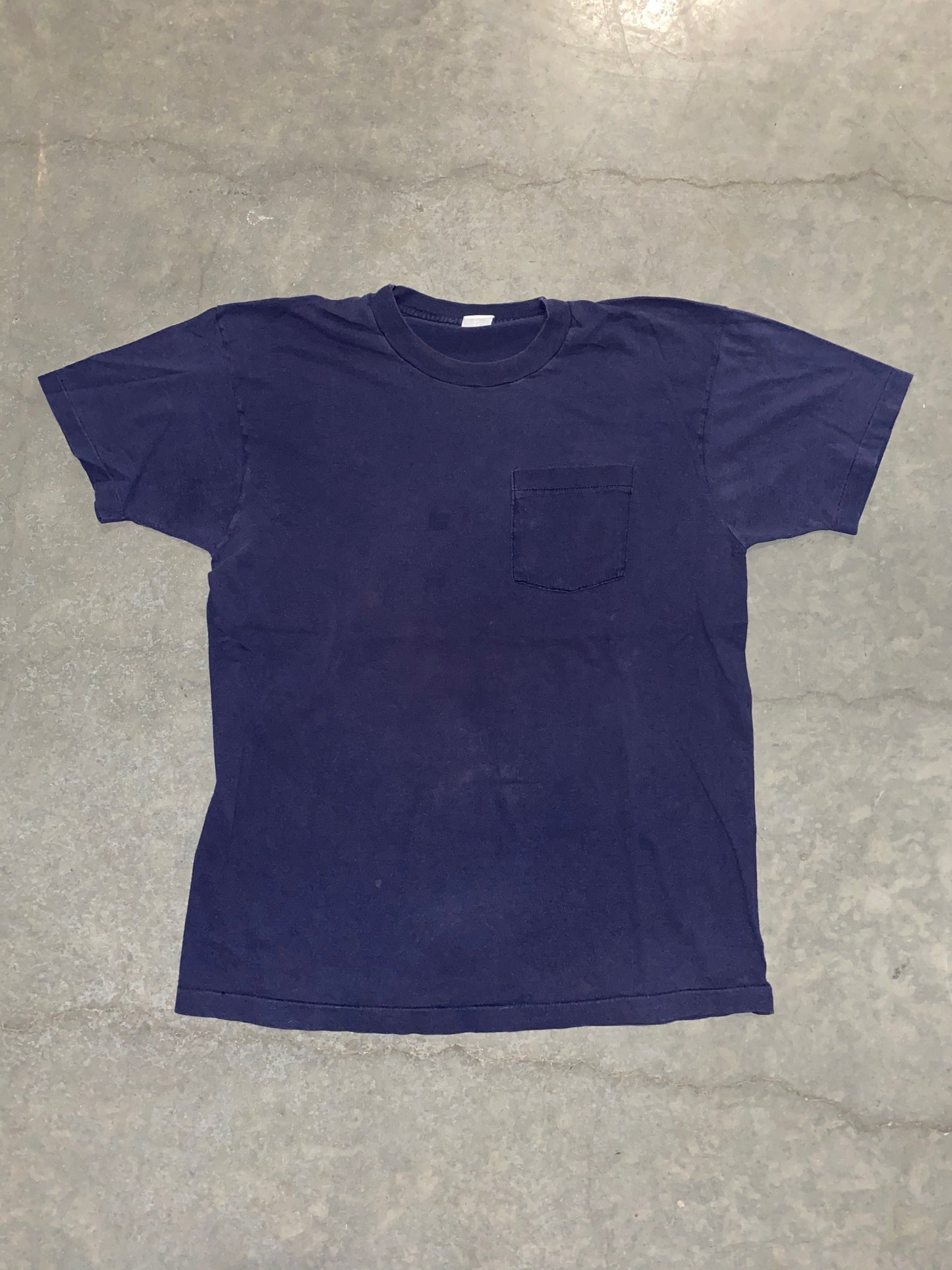 Vintage 90S Navy Tee | L