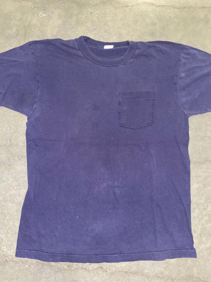 Vintage 90S Navy Tee | L