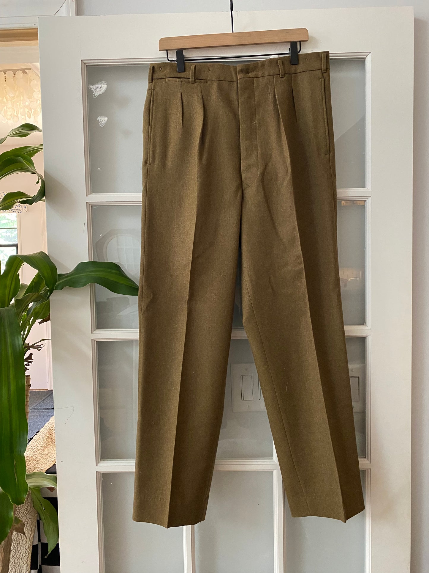 Vintage 60S Military Wool Pants | 36