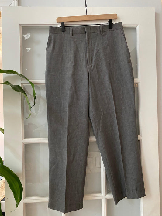 Vintage 90s Gray Slacks | 34