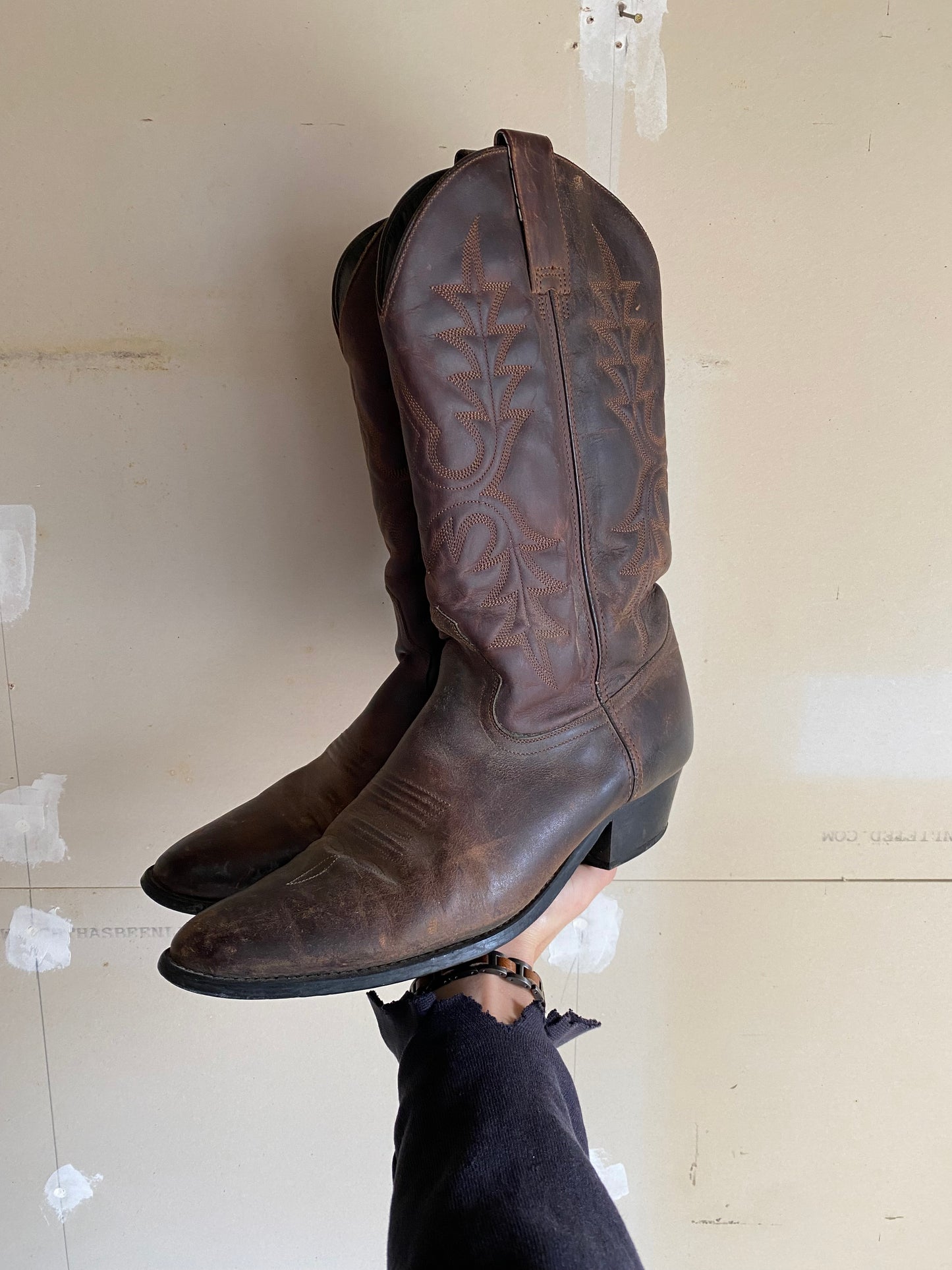 1990s Brown Cowboy Boots | 10.5