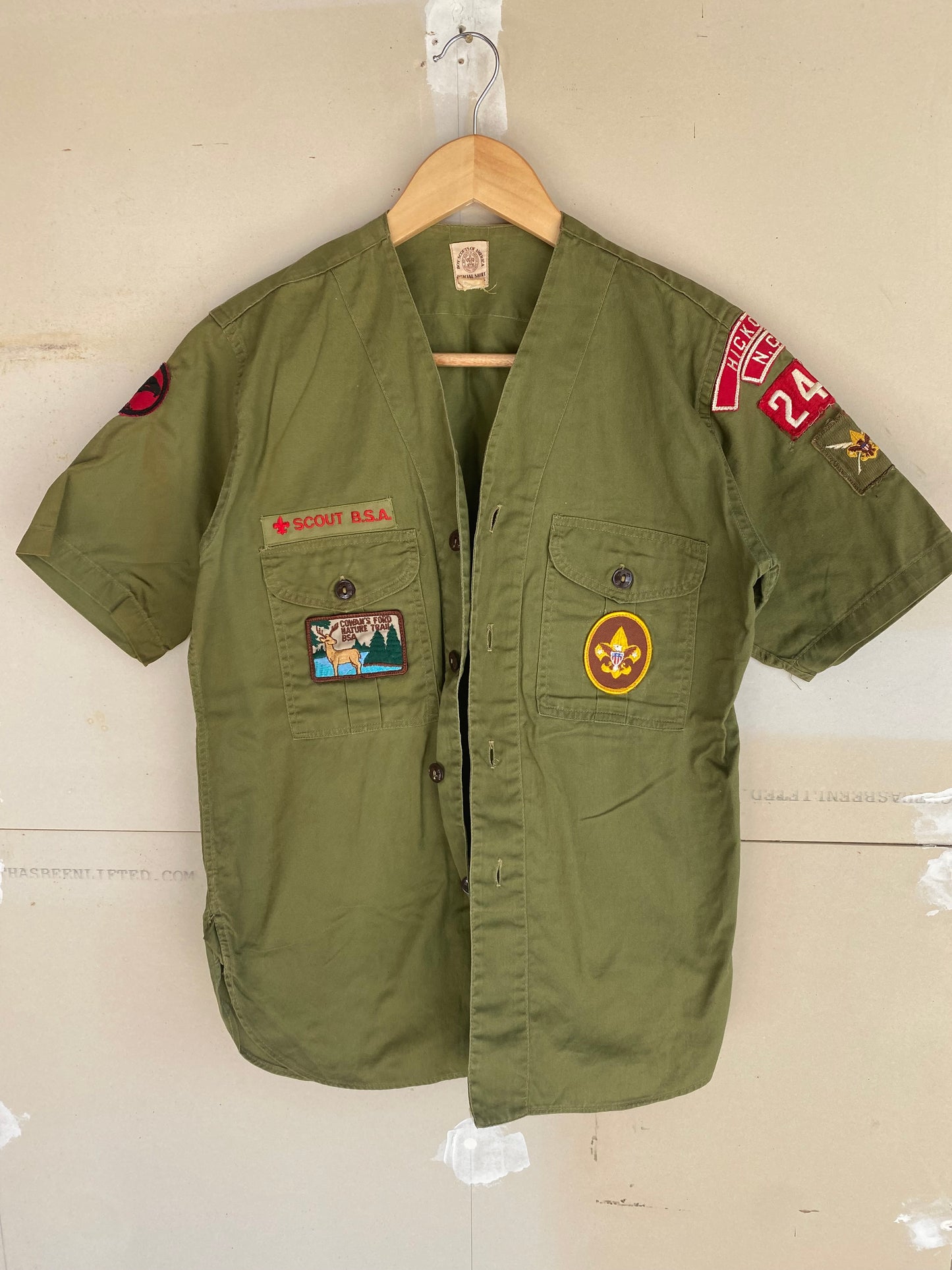 1960s Boy Scouts Button Up Shirt | M