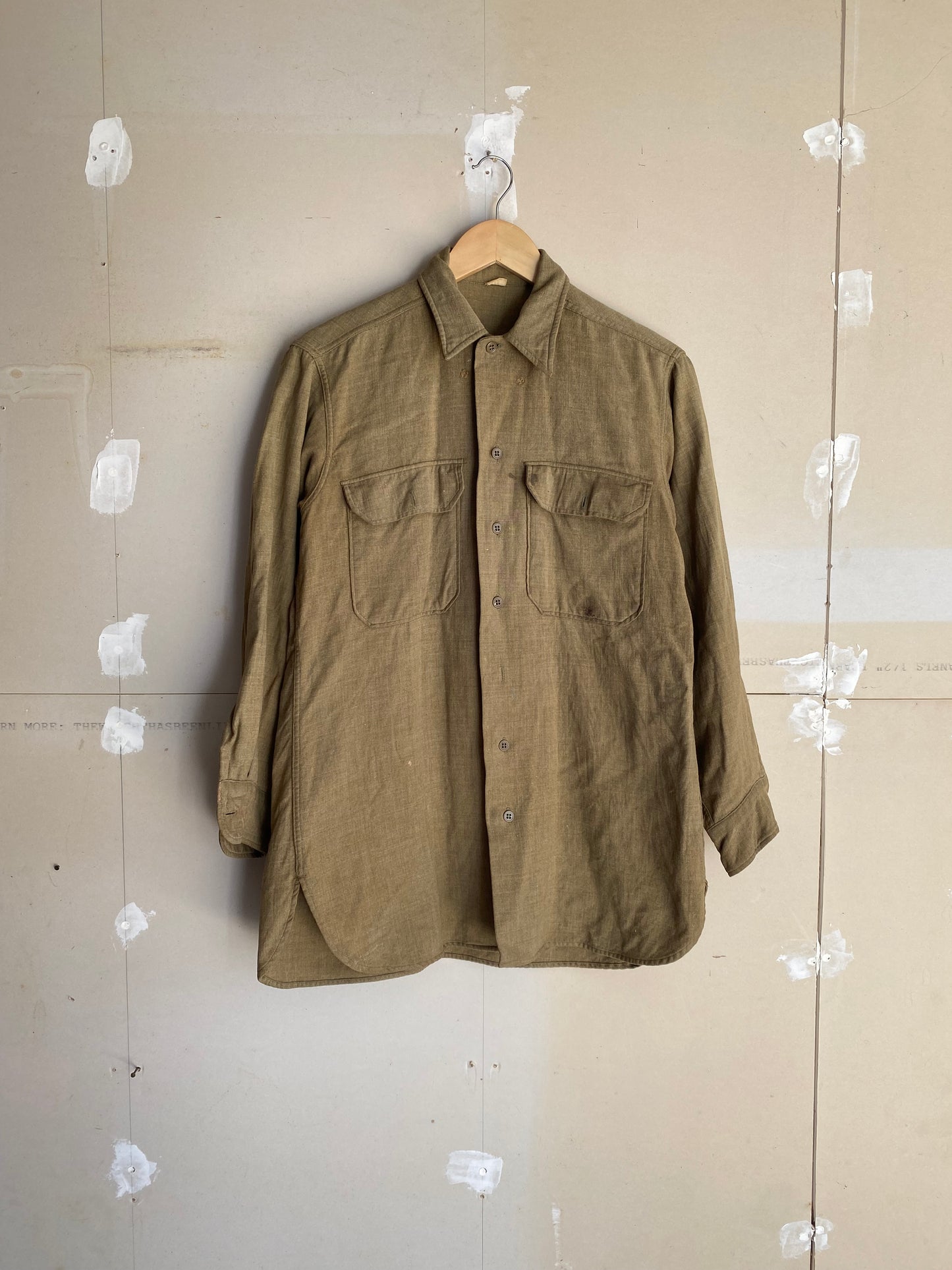 1960s Wool Military Shirt | M