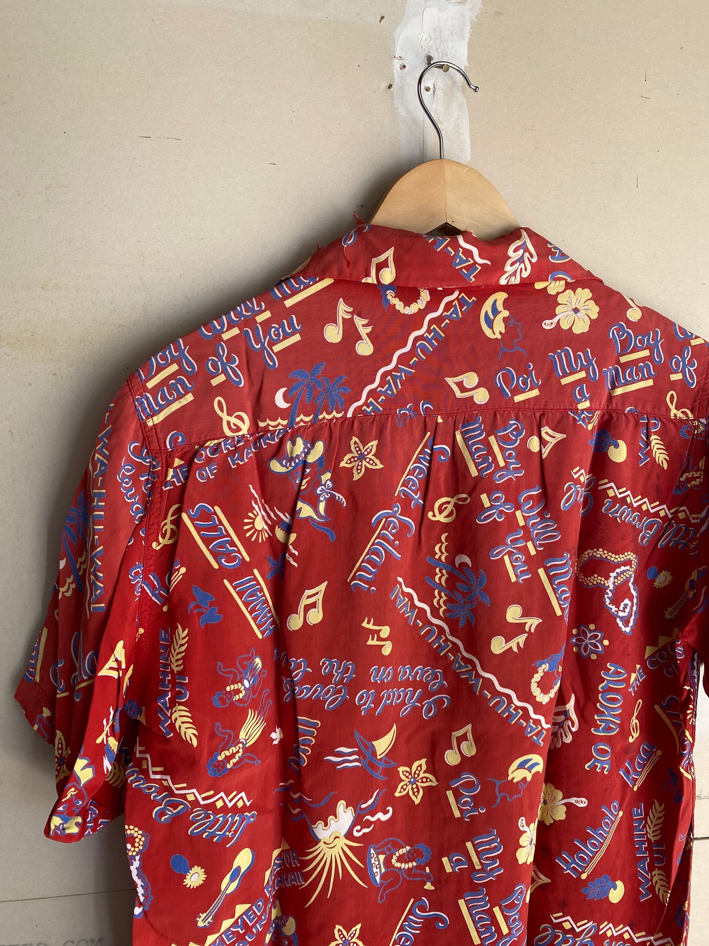 1960s Faded Aloha Shirt | L
