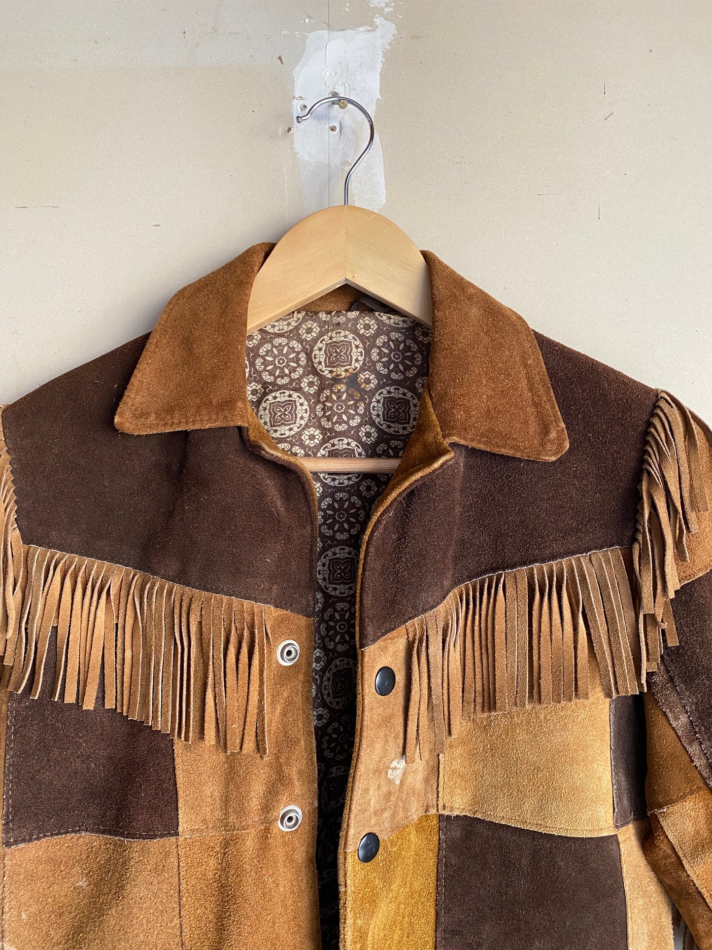 1970s Patchwork Leather Jacket | S