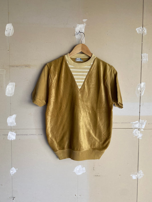 1960s Velour Short Sleeve Sweat | M