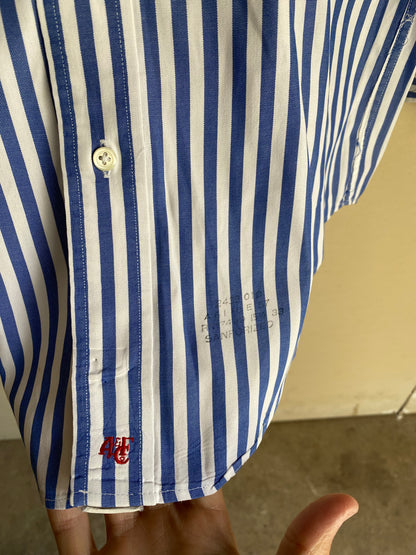 1960s Sanforized Abercrombie & Fitch Striped Shirt | L