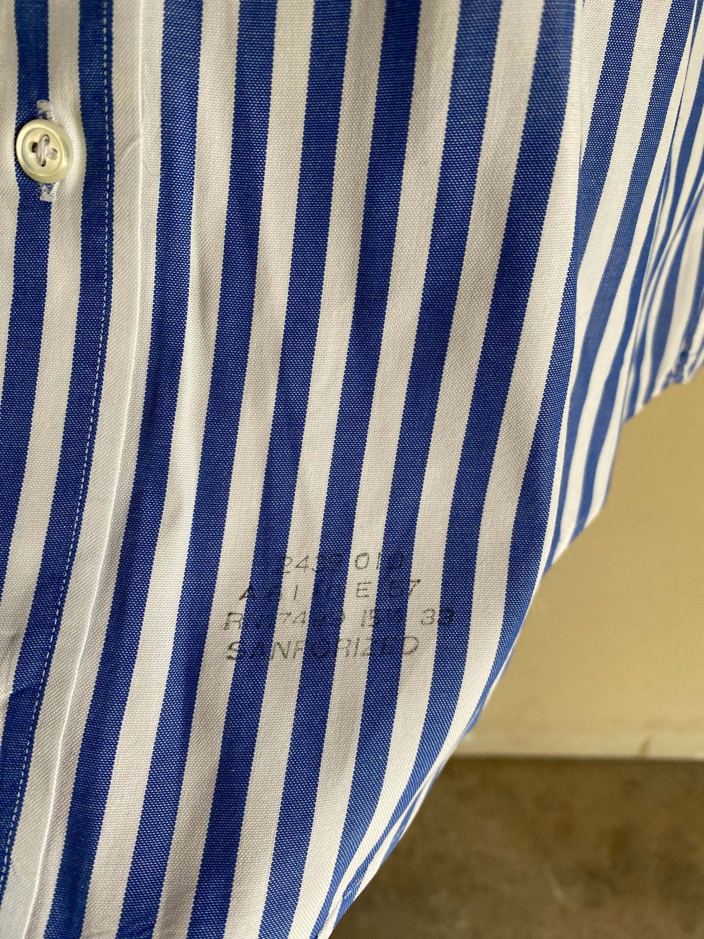 1960s Sanforized Abercrombie & Fitch Striped Shirt | L