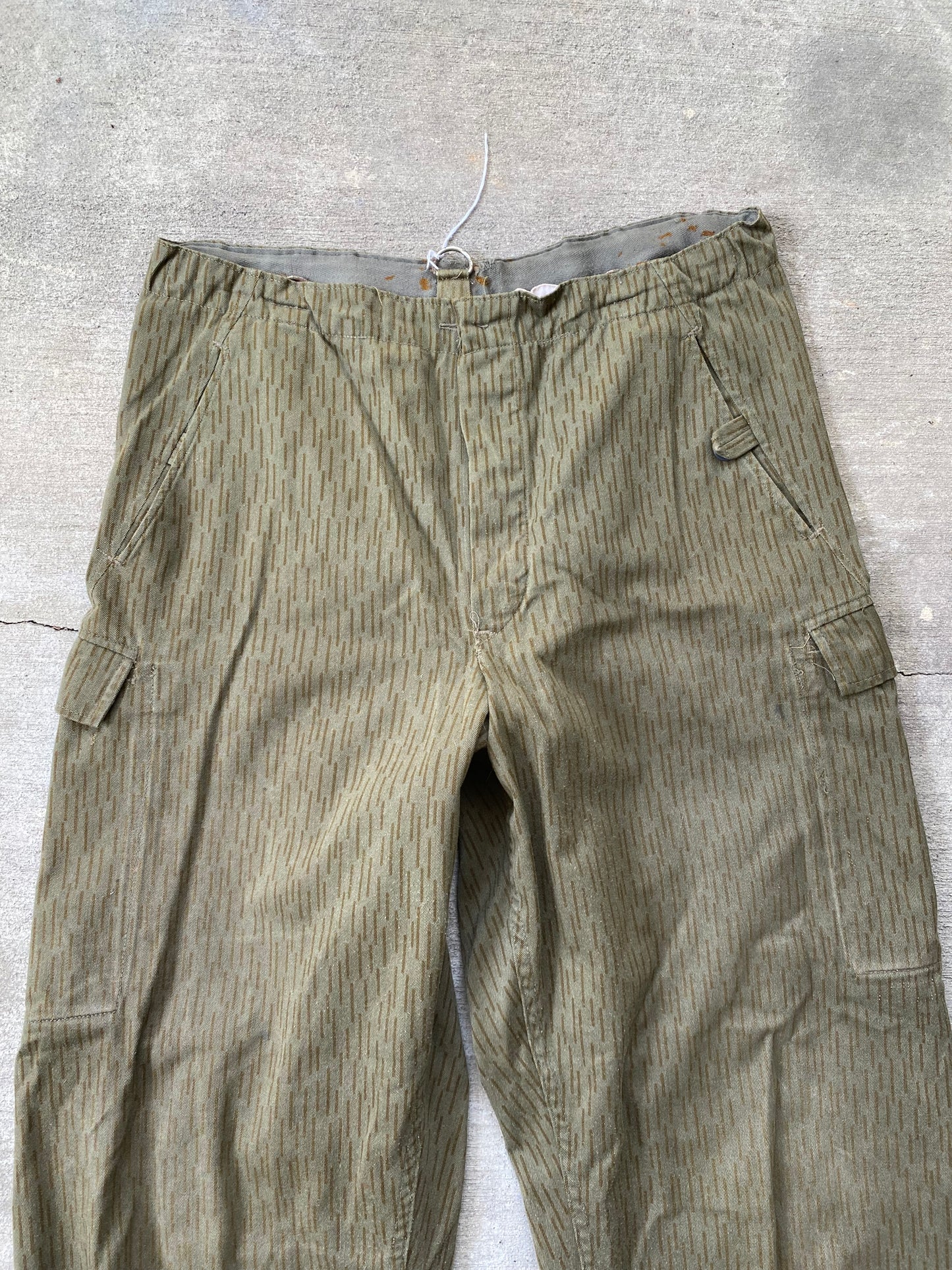 Vintage 70S Rain Camo Military Pants | 34