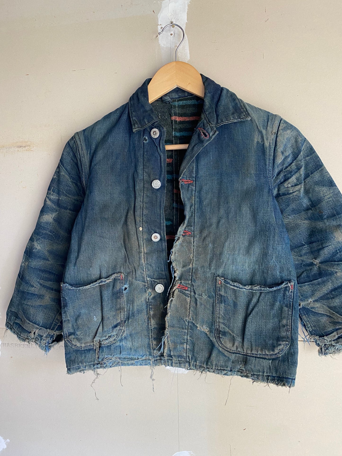 1940s Denim Chore Jacket | XS