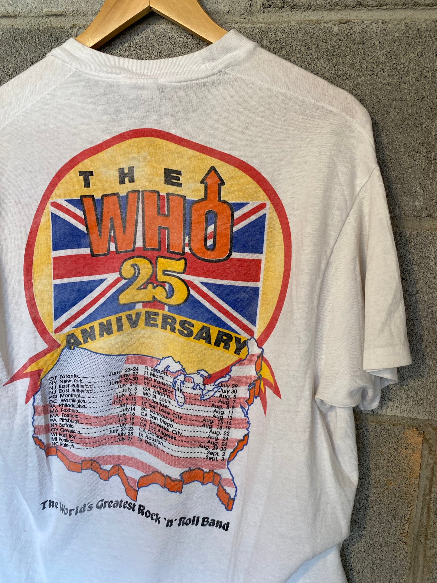 1980S "The Who" Tour Tee | L