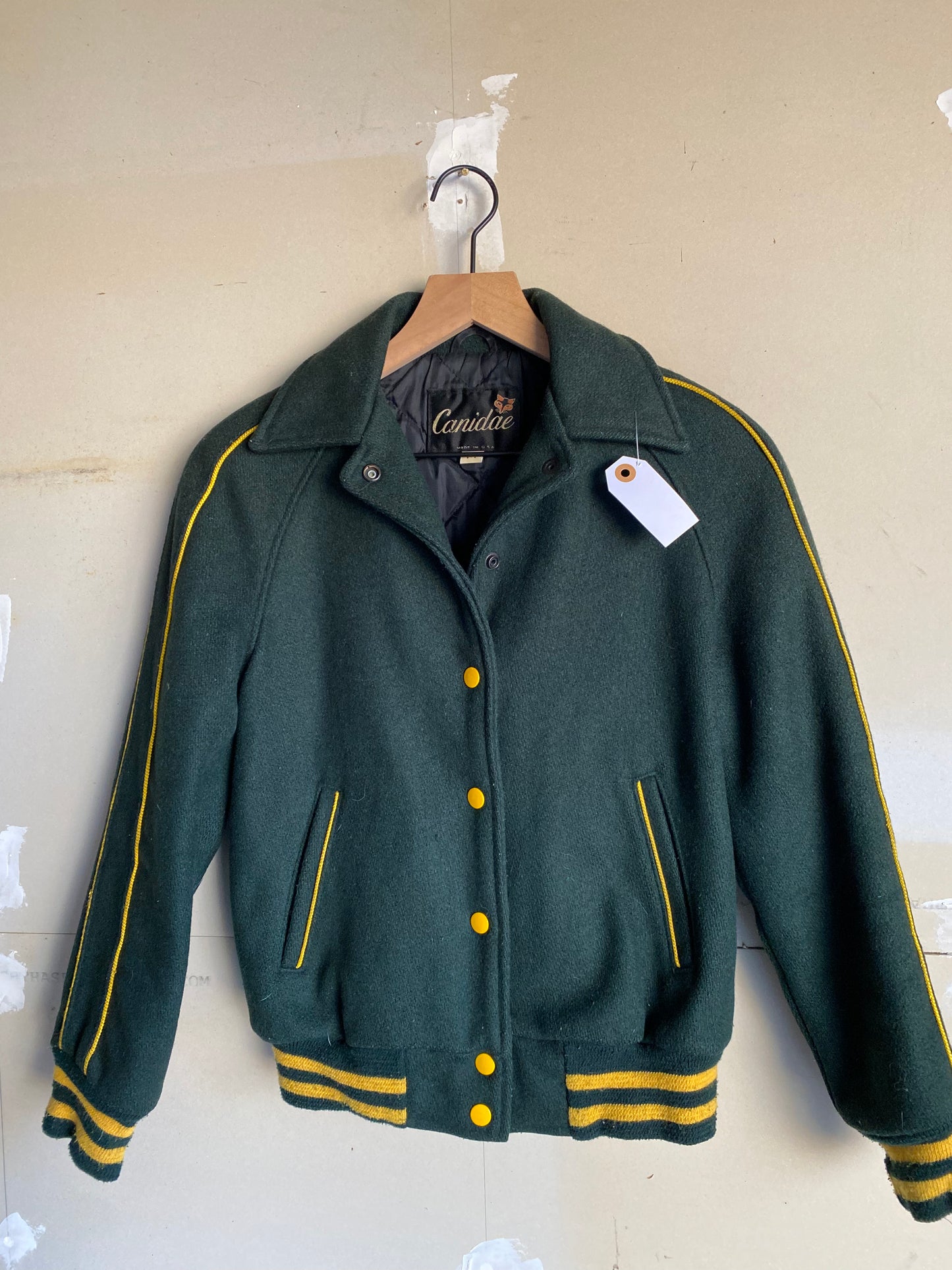 1970S Wool Varsity Jacket | S